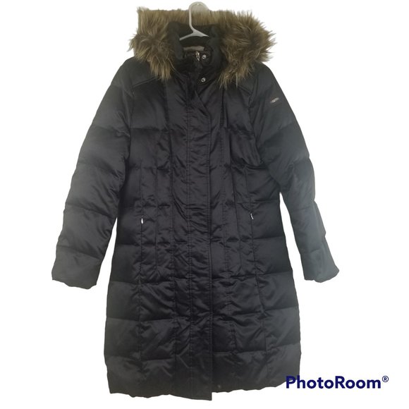 Calvin Klein Jackets & Blazers - Calvin Klein Womens Sz M Down Filled Long Winter Jacket Coat Puffer Parka Hooded